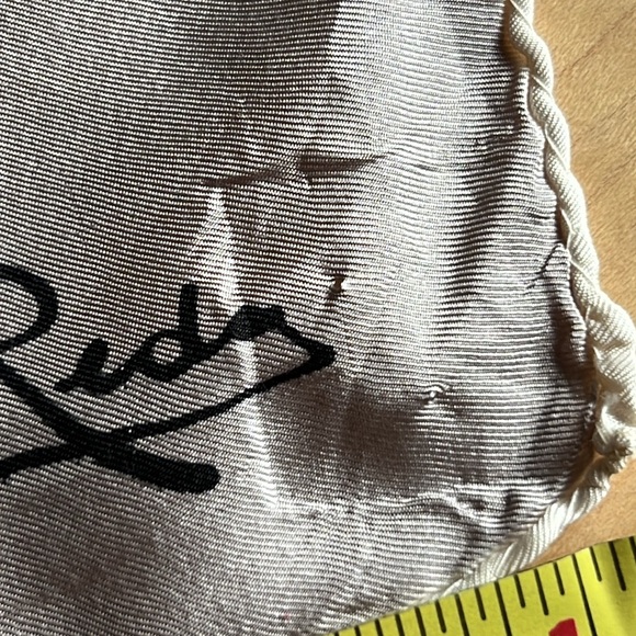 GIANNI REDA Vintage Silk Square Scarf Red, White & Blue - Picture 5 of 5